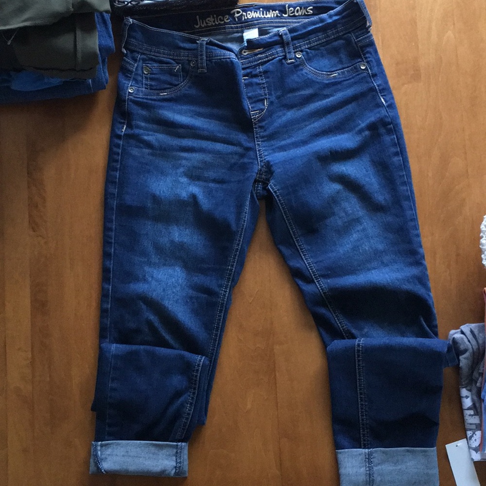 Justice blue jeans (16R)